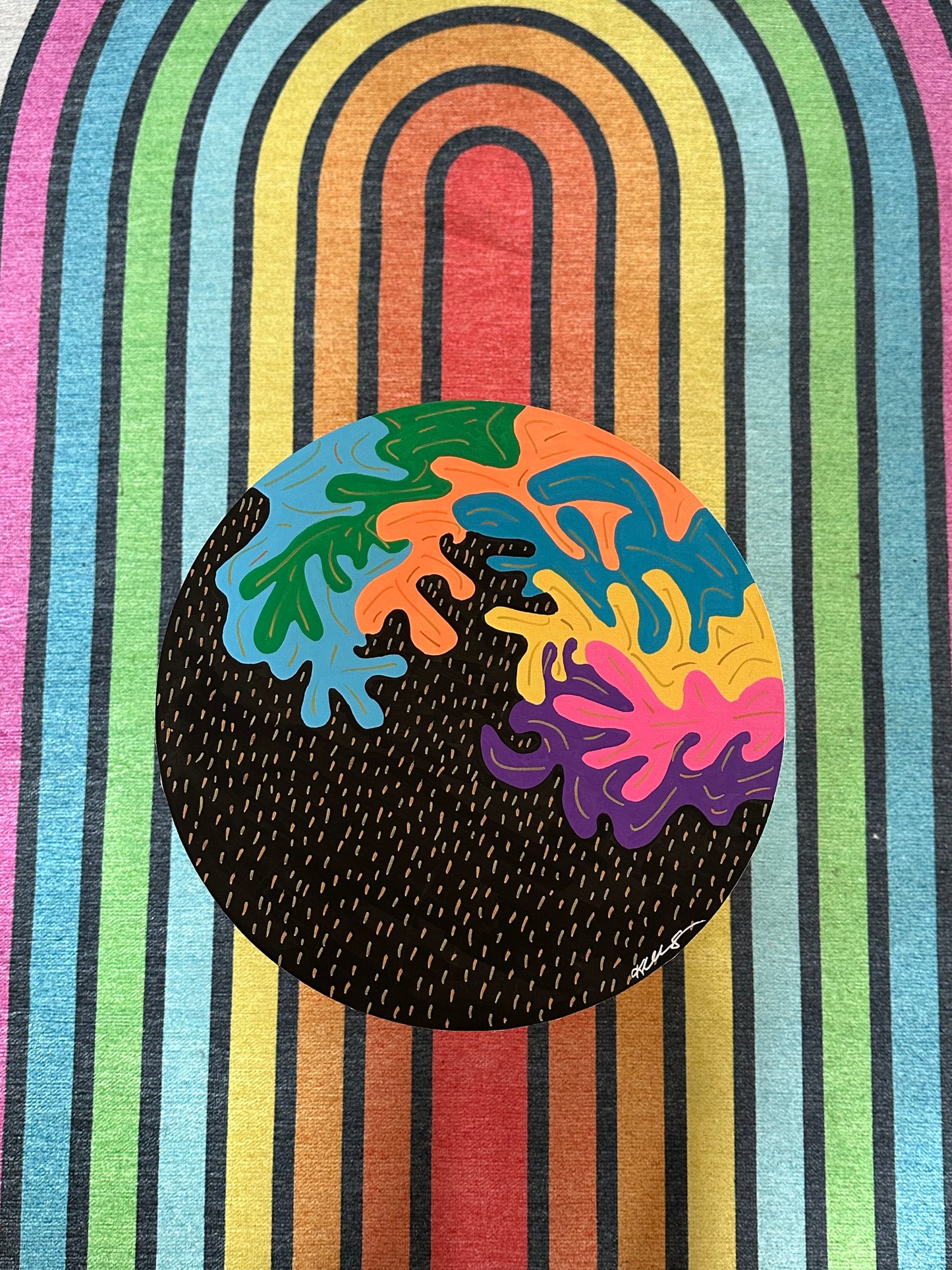 Unframed 15” Canvas #01 - Gold Glimmers