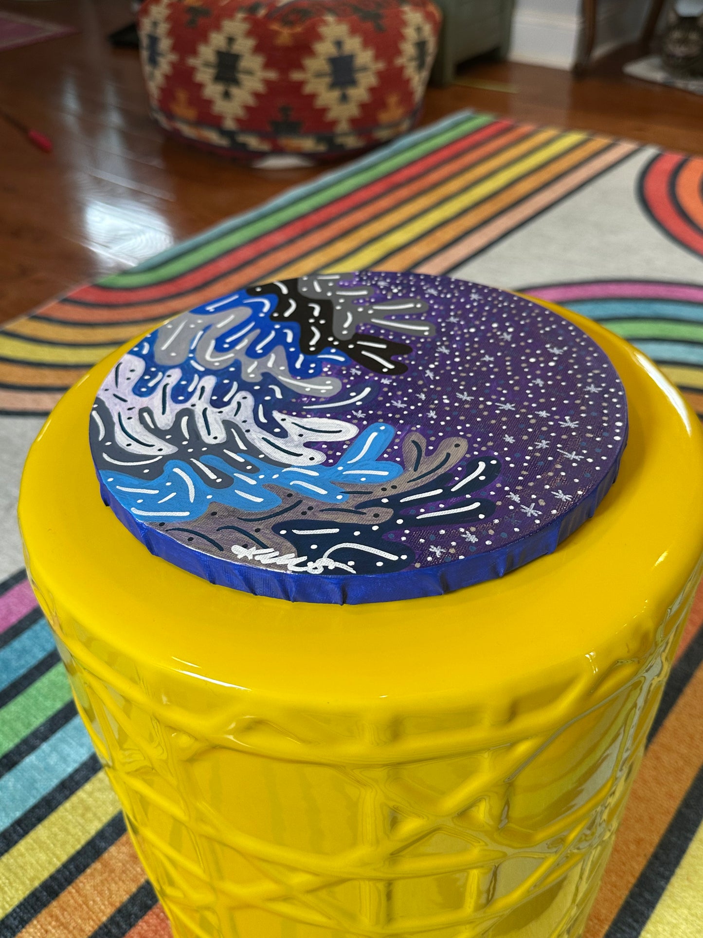 Unframed 10" Canvas #10 - Purple Shimmer