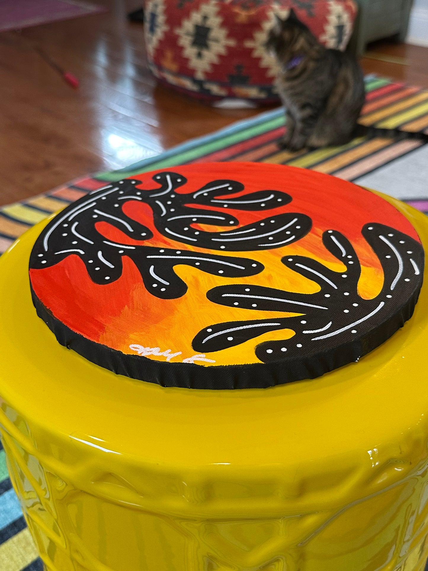 Unframed 10" Canvas #12 - Fire!