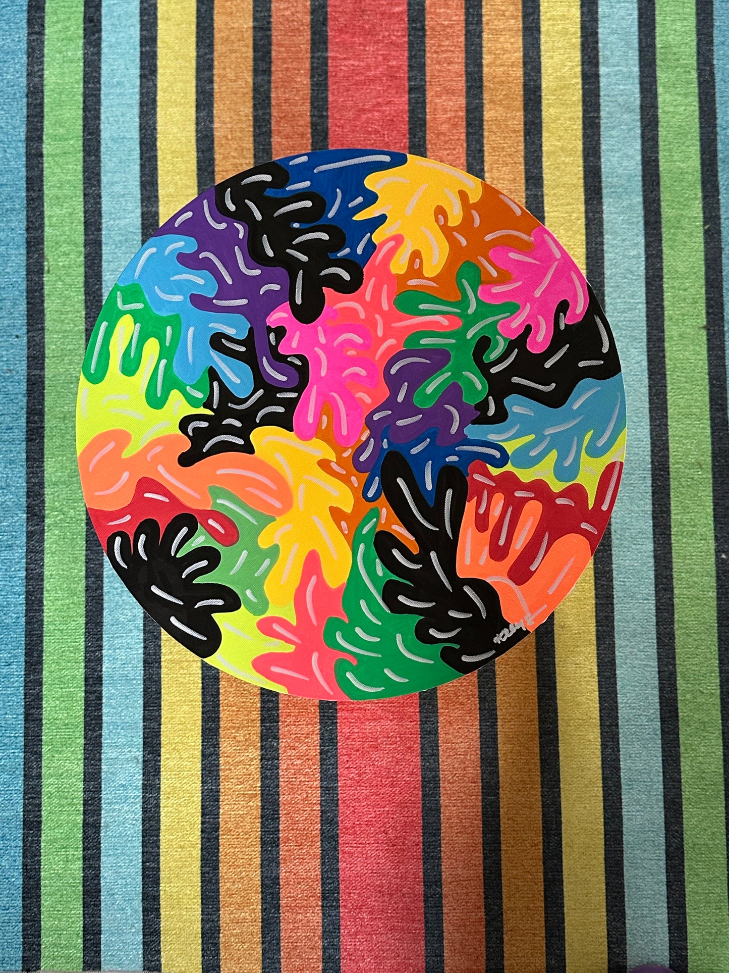 Unframed 15” Canvas #04 - Paint Splatters