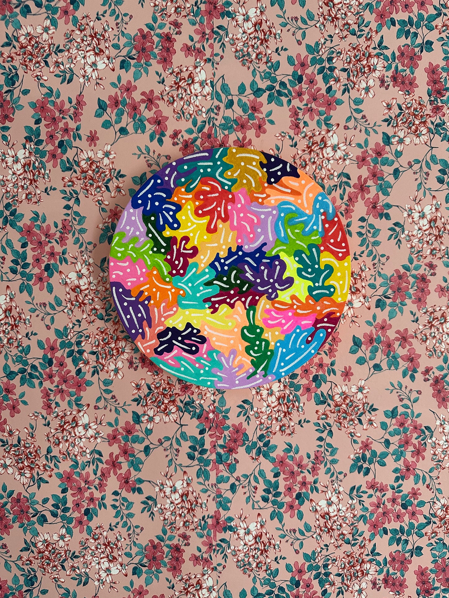 8" Circle Unframed Canvas: March2025-21