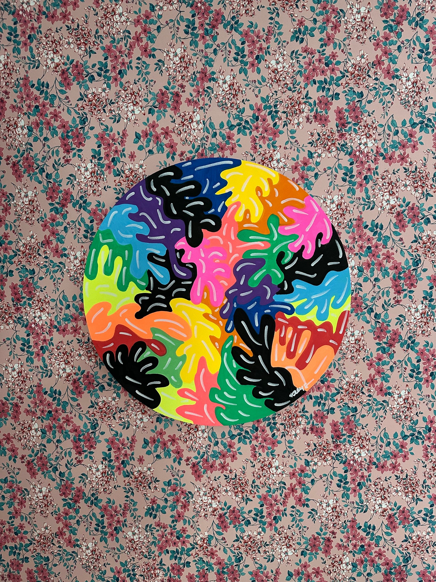 Unframed 15” Canvas #04 - Paint Splatters