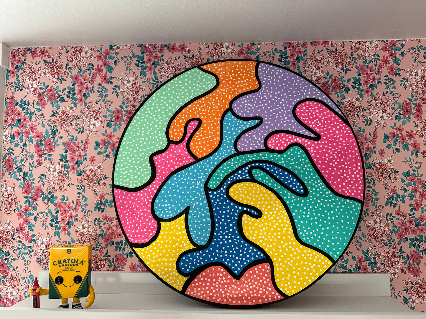 15” Unframed Circle Canvas: March2025-24