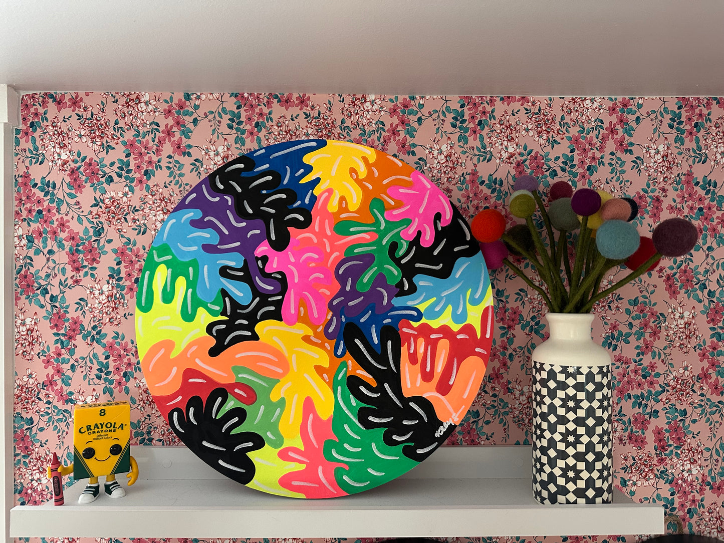 Unframed 15” Canvas #04 - Paint Splatters