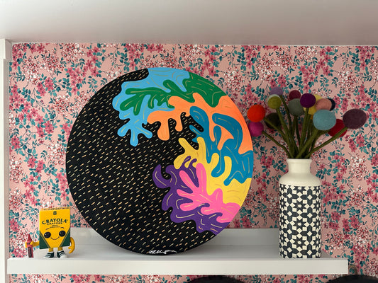 Unframed 15” Canvas #01 - Gold Glimmers