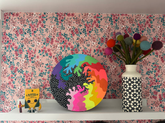 Unframed 10" Canvas #08 - Neon Glow!