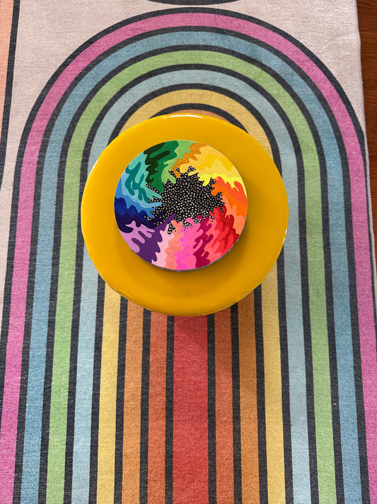 8" Circle Unframed Canvas: March2025-17