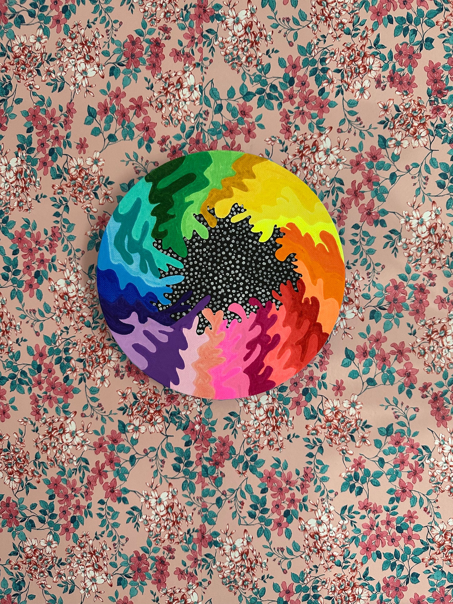 8" Circle Unframed Canvas: March2025-17