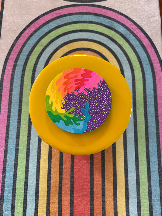 8" Circle Unframed Canvas: March2025-18