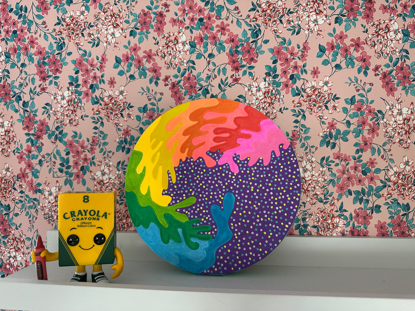 8" Circle Unframed Canvas: March2025-18