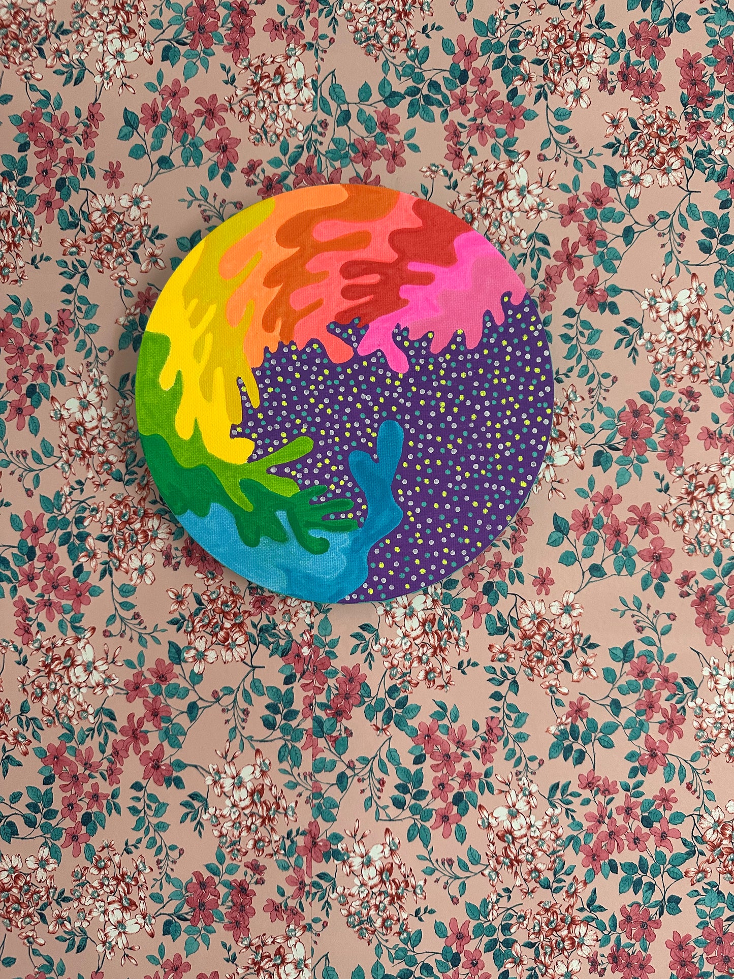 8" Circle Unframed Canvas: March2025-18