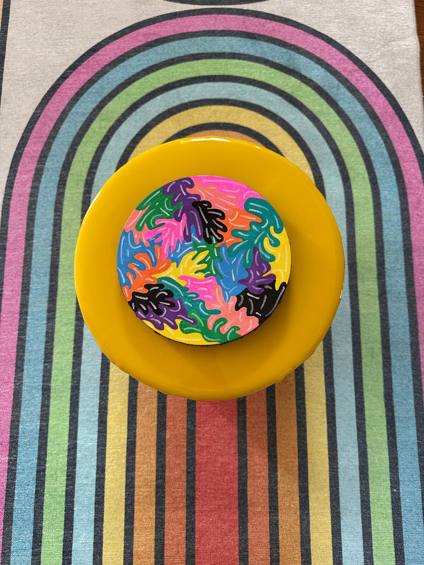 8" Circle Unframed Canvas: March2025-19