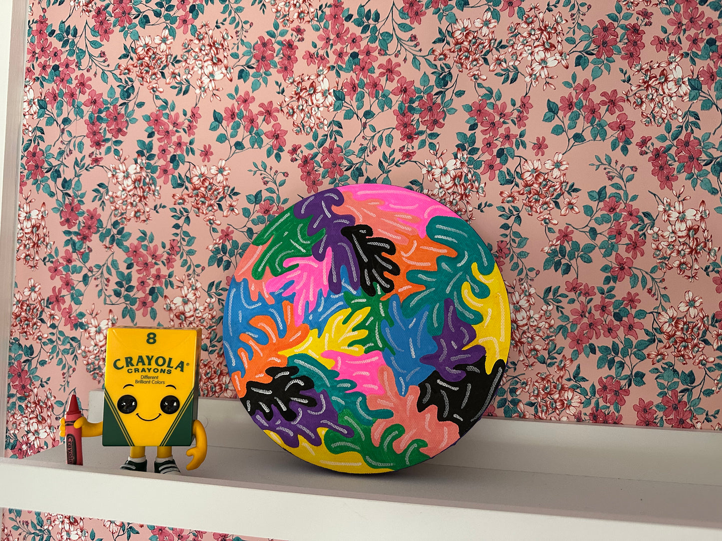 8" Circle Unframed Canvas: March2025-19