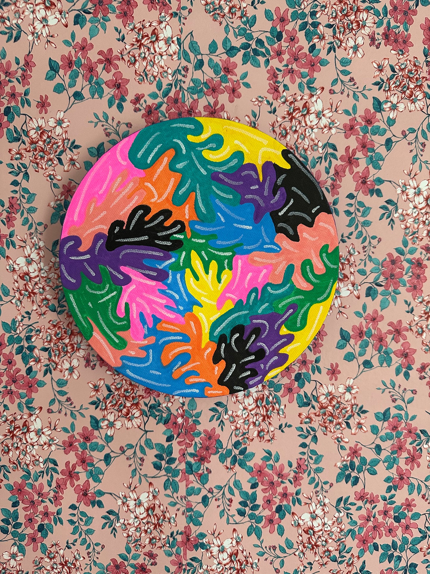 8" Circle Unframed Canvas: March2025-19