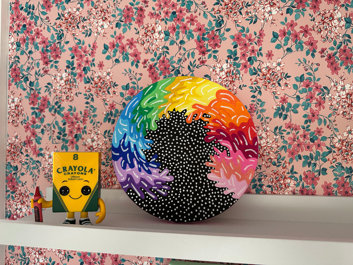 8" Circle Unframed Canvas: March2025-20