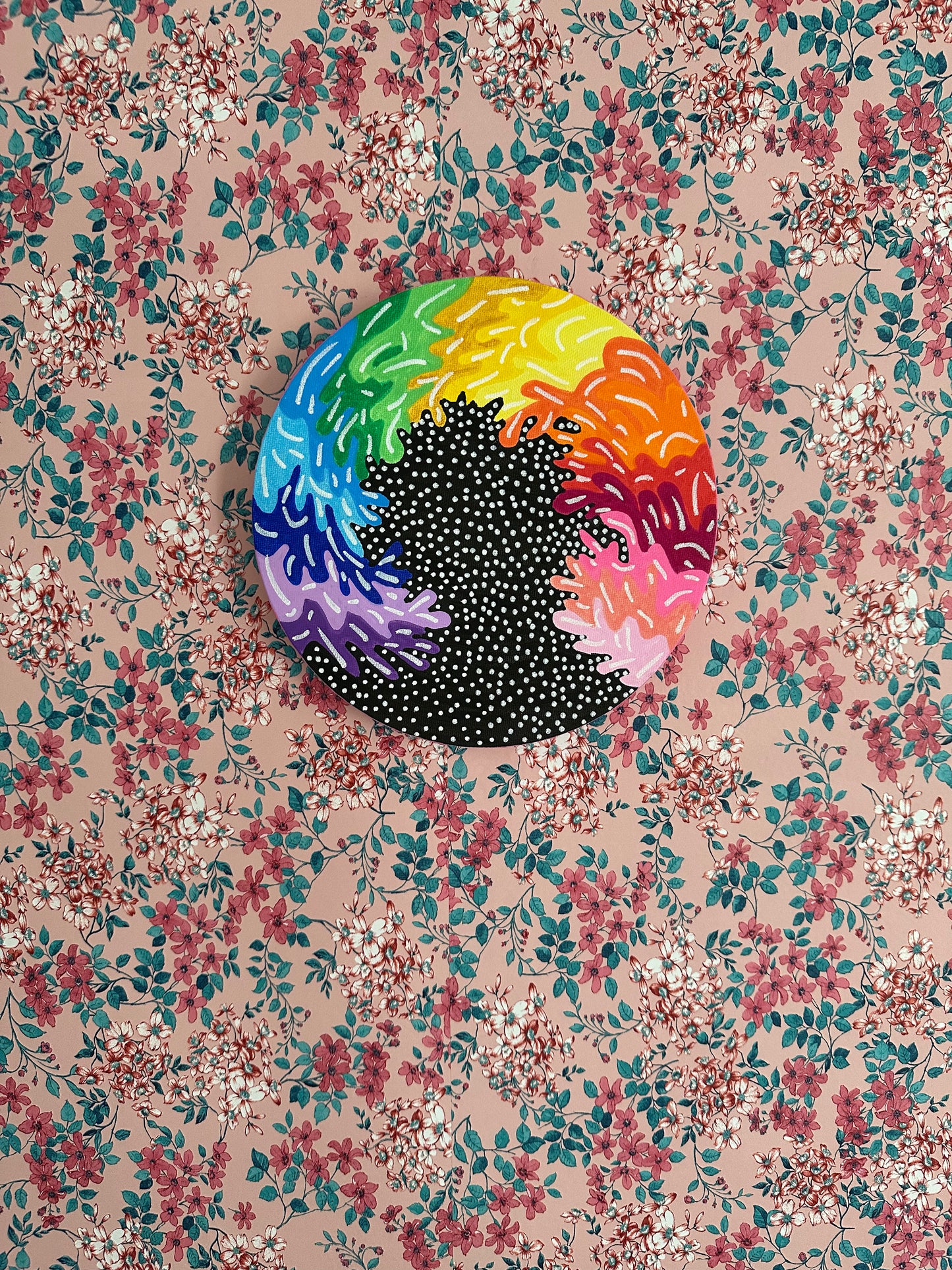 8" Circle Unframed Canvas: March2025-20