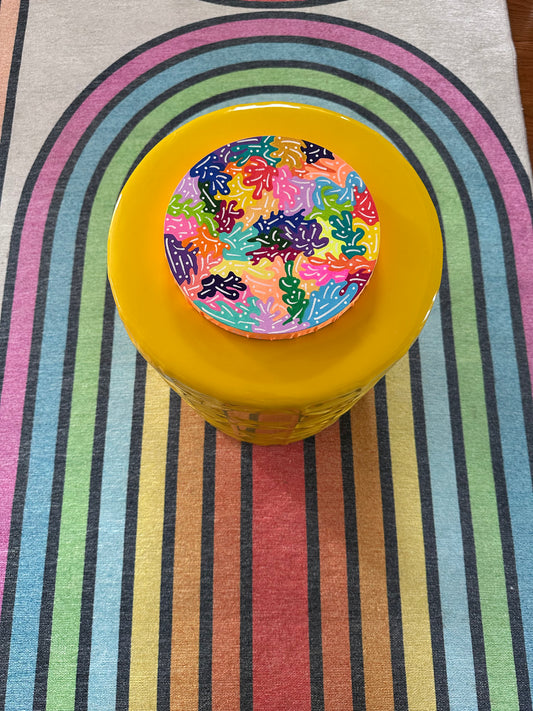 8" Circle Unframed Canvas: March2025-21