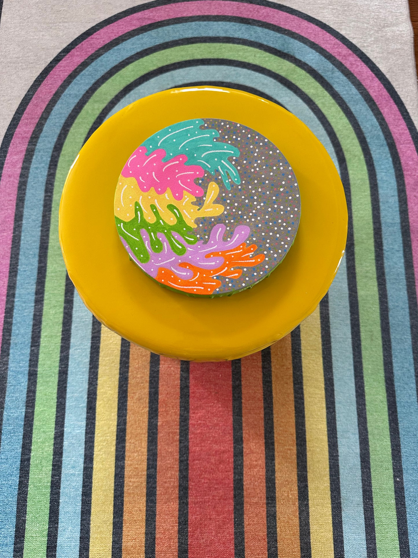 8" Circle Unframed Canvas: March2025-22