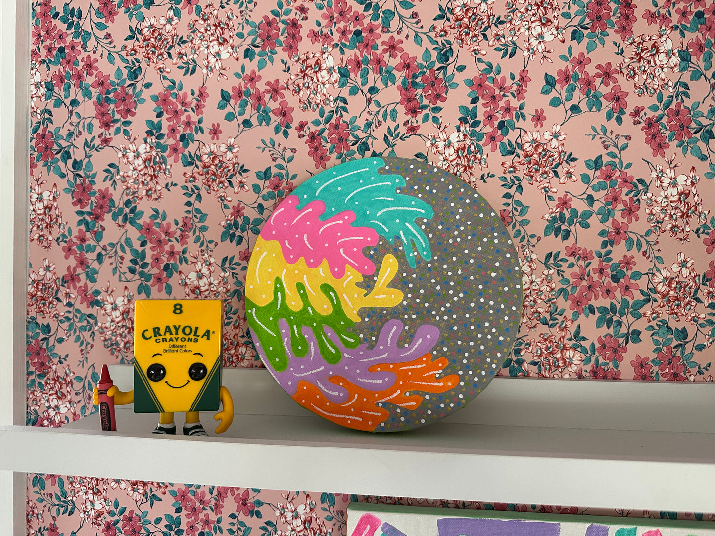 8" Circle Unframed Canvas: March2025-22