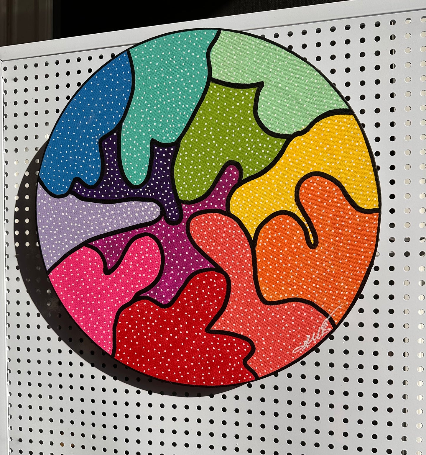 ! 15” Circle Canvas -- Oct25-01 !