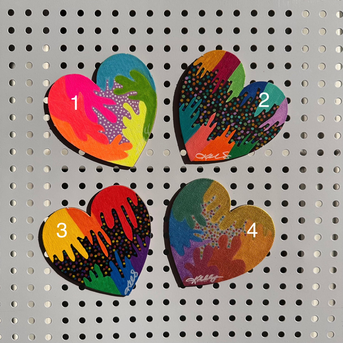 ! Heart Magnets (4") !